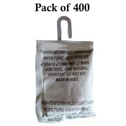 Ecofresh 250 g Dry Clay Desiccant Pouch for Electronics, Leather Goods, Pharmaceuticals & More (Pack of 400) image 2