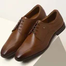 Louis Philippe Men's Brown Derby Shoes-picture-37