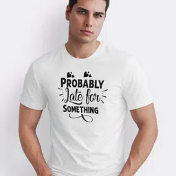 Seekbuylove Men Typography Printed Bio Finish T-shirt image 2