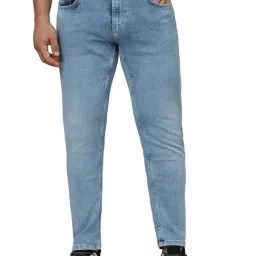 celio* Blue Skinny Fit Lightly Washed Jeans-image-28