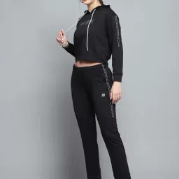 Rock.it by Monte Carlo Women Printed Regular Fit Hooded Neck Full Sleeve Tracksuit image 3