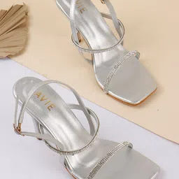 Lavie Women Embellished Party Slim Heel Open Toe Sandal-picture-34