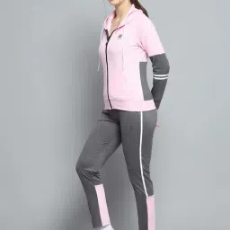 Rock.it Pink Regular Fit Colour-Block Tracksuits image 3