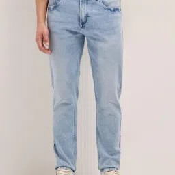 The Bear House Blue Solid Slim Fit Casual Jeans-picture-10