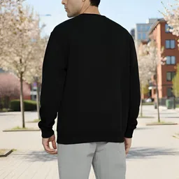 Moda Rapido Men Black Printed Sweatshirt image 2