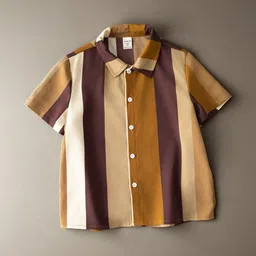 RAVYA TRENDZ Boys Classic Multi Stripes Striped Casual Shirt image 3