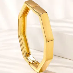 Rubans Voguish 22K Gold-Plated Bangle-Style Bracelet image 3