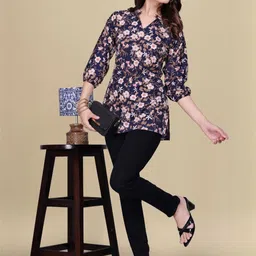 HEMANG FASHION Floral Embroidered Top-image-91