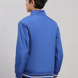 Monte Carlo Boys Brand Logo Colourblocked Lightweight Outdoor Bomber Jacket image 5