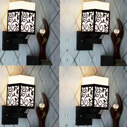 Gojeeva Black Wood Square Wall Lamps-picture-44