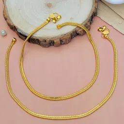 ABDESIGNS Set Of 2 Gold-Plated Anklet image 3