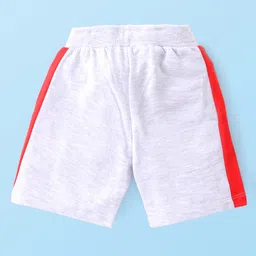 Babyhug Marvel Cotton Knit Shorts With Avengers Graphics Pack Of 2 - Red & White image 3