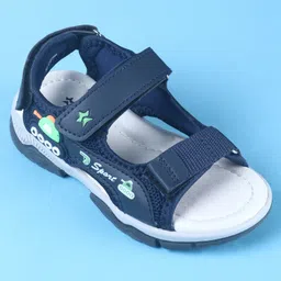 Cute Walk by Babyhug Sandals With Velcro Closure - Navy Blue image 3