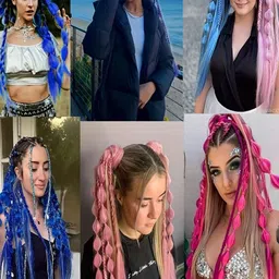 RITZKART Tape In Straight Ponytail Hair Extension- Brown- 20 Inch image 5