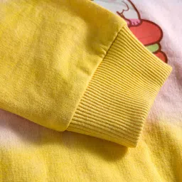 BUMZEE Knit Full Sleeves Kitty Printed Pullover Sweatshirt - Multicolor image 4