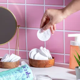 FEALS Set Of 5 Premium 100% Cotton Pads With Aloe Vera - 80 Pieces Each image 2