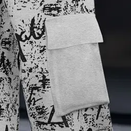 TRIPR Men Typography Printed Loose Fit Mid-Rise Cargo Trouser image 4