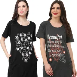 YOZZ BY Women 2 Printed Pockets 1 T-shirt-picture-12