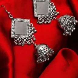 JMBW INTERNATIONAL Contemporary Jhumkas Earrings image 4