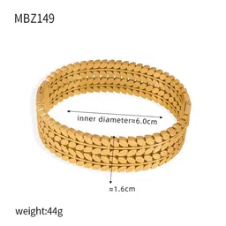MEENAZ Gold-Plated Stainless Steel Anti-Tarnish Kada Bracelet image 2