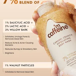 MCaffeine Set of 2 7% Exfoliating Body Wash with 1% Salicylic & 2% Lactic Acid- 300ml each image 5