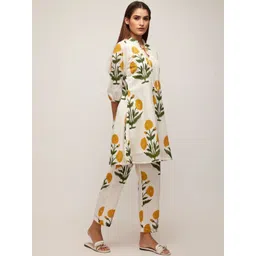 LERIYA FASHION Printed Mandarin Collar Tunic & Trousers Co-Ords-picture-36