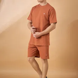 THE BEETEL HOUSE Men Solid Mid-Rise Regular Fit Knee Length Shorts image 2