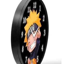 Babawill Multicoloured & Black Printed Contemporary Wall Clock image 4