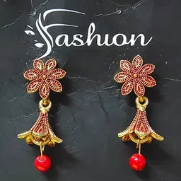 MUNMUN'S Floral Drop Earrings image 1