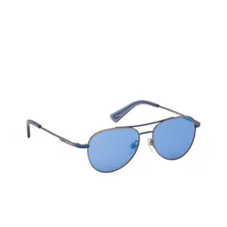 DIESEL Unisex UV Protected Lens & Gunmetal-Toned Aviator Sunglasses DL0291 50 92X-picture-11