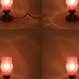 1ST TIME Pink Glass Cylinder Table Lamps-image-75