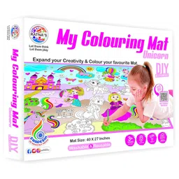 Ratnas DIY My Colouring Mat Unicorn Theme - Multicolour-picture-19
