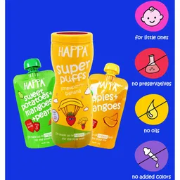 Happa Organic Multigrain Snack & Puree Combo Pack of 3 - 100 gm Each-image-36