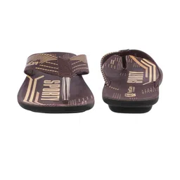 FOOT CARE Men Brown PU Sandals image 2