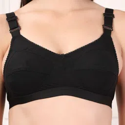 adornstar Women Pack Of 3 Black Solid Full Coverage Non Padded Bra image 2