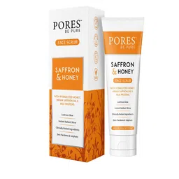 PORES Be Pure Saffron & Honey Face Scrub-100g image 2