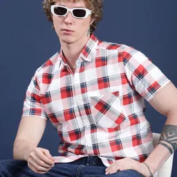 Voroxy Men Printed Cotton Casual Shirts-image-41