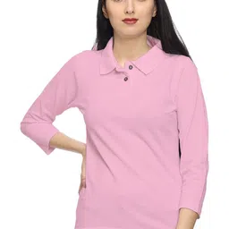 ROARERS Women Polo Collar Extended Sleeves T-shirt-image-30