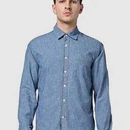 GAP Men Solid Spread Collar Pure Cotton Casual Shirt-picture-24