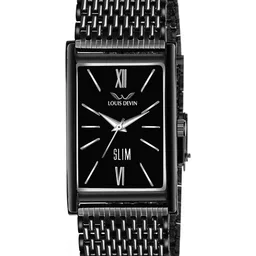 LOUIS DEVIN Men Brass Embellished Dial & Bracelet Style Straps Analogue Watch LD-BK052-BLK-CH_NEW-picture-17