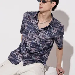 SHOWOFF Men Cotton Regular Fit Printed Casual Shirt-picture-14