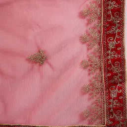 HERE&NOW Embroidered Semi-Stitched Lehenga & Unstitched Blouse With Dupatta image 2