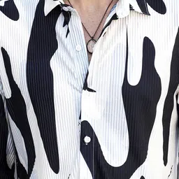 Metronaut Abstract Printed Spread Collar Casual Shirt image 2