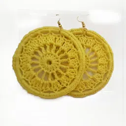 My Little Princess Knitted Circular Drop Earrings-picture-38