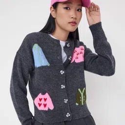 Trendyol Women Self Design Cardigan-picture-35