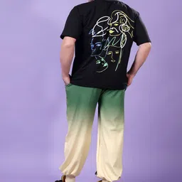 YELLOW TREE Men Printed Mid-Rise Relaxed-Fit Breathable Joggers image 4