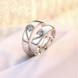 Teeragaj Set Of 2 Stone Studded Adjustable Finger Ring image 2