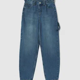 max Girls Cotton Regular Fit Light Fade Jeans-image-12