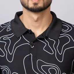 TRIUS Printed Polo Collar Short Sleeves T-shirt image 4