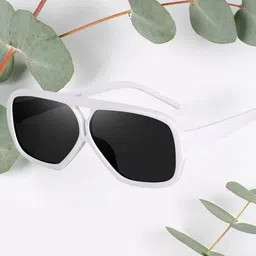 Peter Jones Eyewear Unisex Aviator Sunglasses with UV Protected Lens ZN3847W image 1